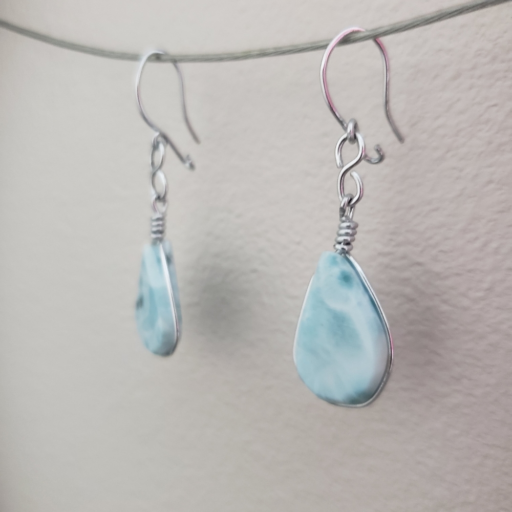 Larimar Stone Earrings